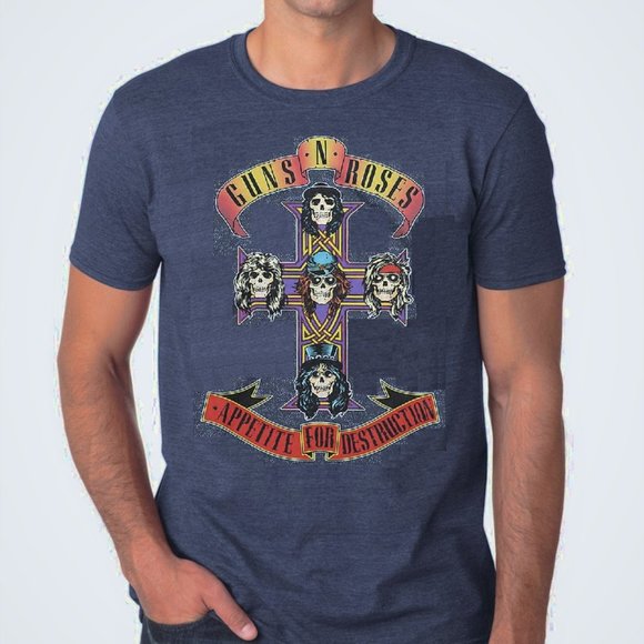 Guns N' Roses Appetite for Destruction metal rock Official T-Shirt L NWT - Picture 2 of 2